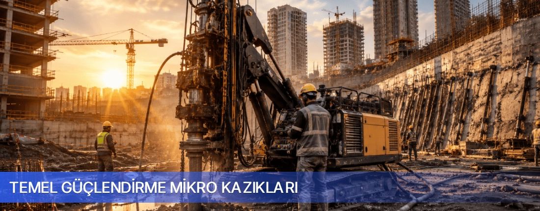 Temel Güçlendirme Mikro Kazıkları Nakliyat